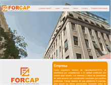 Tablet Screenshot of forcap.cl